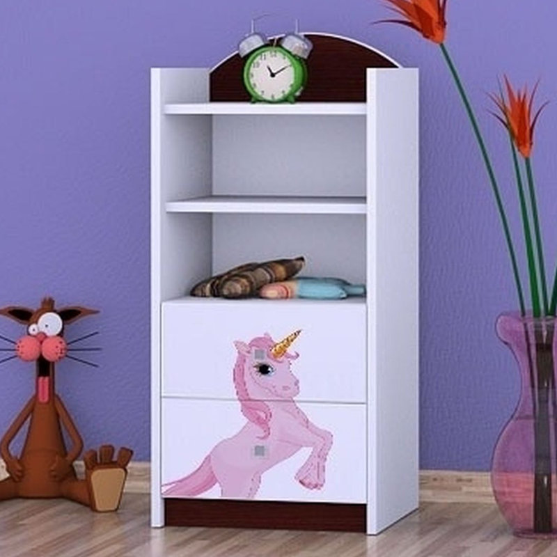 Theresa 96cm H X 45cm W Animals Kids Cube, Wenge