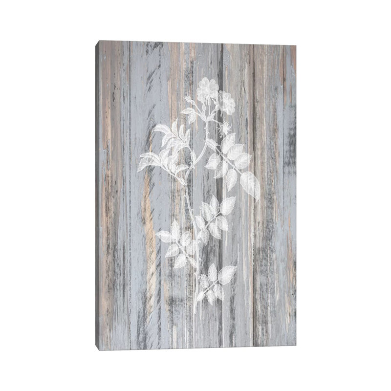Botanical Wood I 1 Piece Wall Art on Canvas, 66.04cm H x 45.72cm W x 1.91cm D, Wrapped Canvas