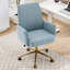 La chaise de bureau relevable à dossier moyen, en tissu rayé et ergonomique, est un excellent choix pour travailler, étudier ou se détendre. La conception à dossier moyen offre une meilleure expérience d'assise. Bleu-130596837