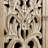 Hollow Floral Carved 2-Door Storage Cabinet, Natural