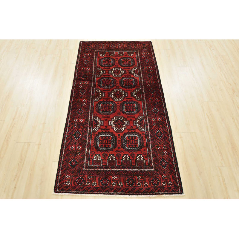 Tapis unique rouge 3 pi 4 po x 6 pi 4 po One-of-a-Kind