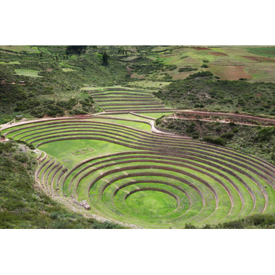 Ecklund Ancient Inca Ruins Of Moray - Wrapped Canvas Print