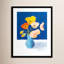«Poppies on Blue» par Pamela Munger - peinture encadrée-2099037035-2099037033