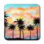 Square 6 Piece Coaster Set