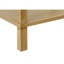 Table d'appoint décontractée à deux niveaux de 61 cm de hauteur, avec dessus en stratifié naturel et panneau, idéale comme table de chevet dans une chambre ou un salon. Étagère de rangement fermée.
