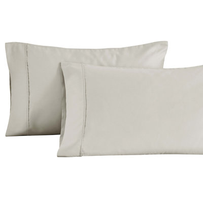Ensemble de taie d'oreiller en satin de coton 1500 fils à densité de tissage 1500
