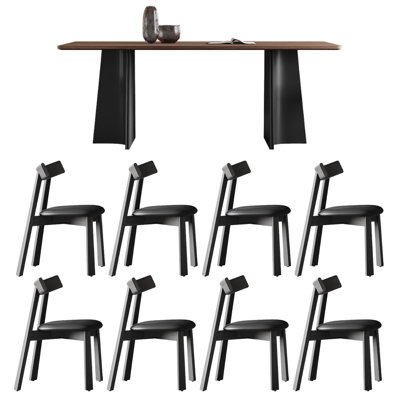 Table et chaise de salle à manger simple et classique