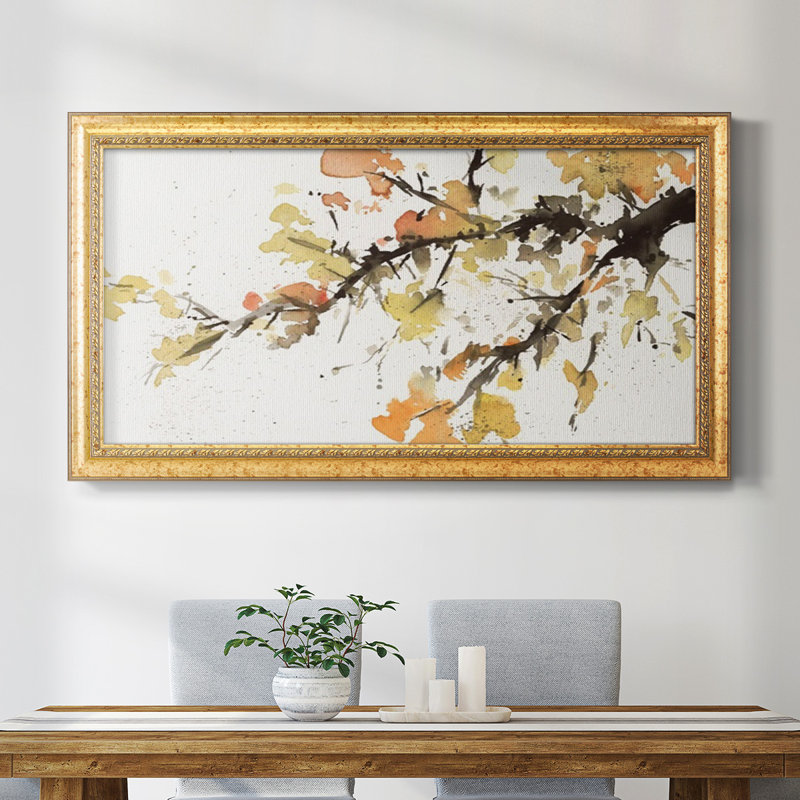 Watercolor Tree Branch II - reproduction d'art sur toile simple, H 21 po x l 37 po x P 2,5 po