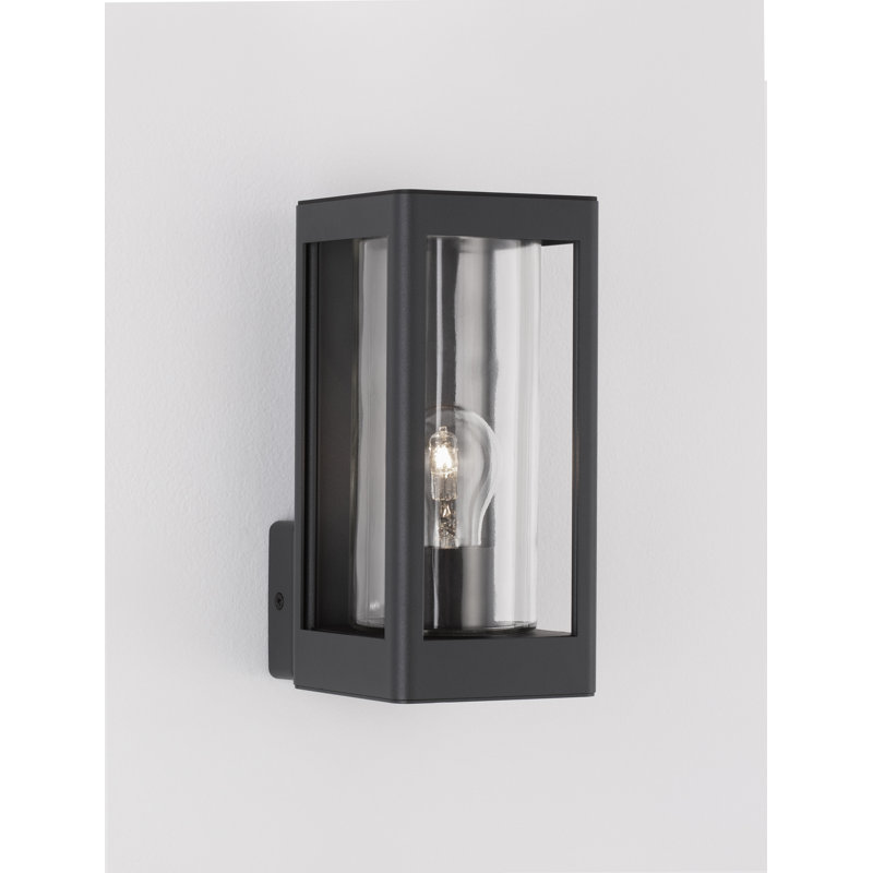 Dark Grey Outdoor Armed Sconce
