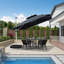 Parasol en porte-à-faux carré 120 po avec base à roulettes, 120 po, gris-425194812-458199435