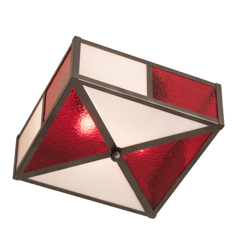 Plafonnier semi-encastré 2 lumières 14 po Naropa