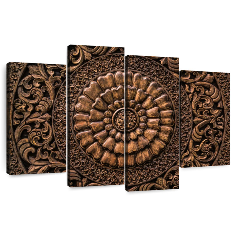 Senne Round Floral Carving