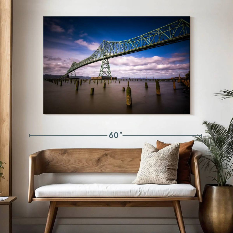 Lilie Astoria Megler Bridge, H 34 po x l 51 po
