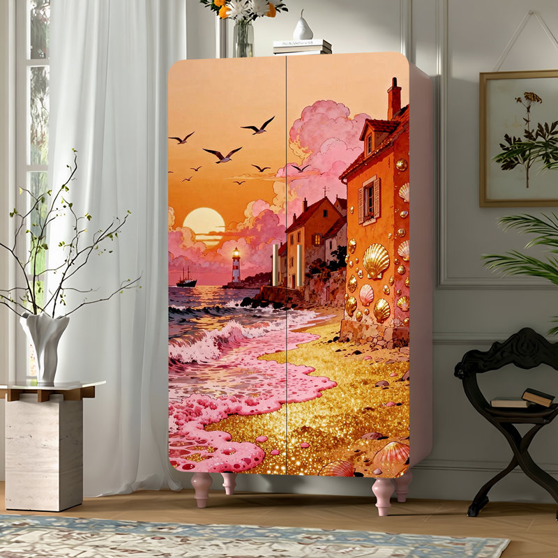 Household minimalist creative art wardrobe