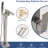 Floor Mounted Tub Filler Faucet Brushed Nickel, Solid Brass, Precision Water Control Valves, 360° + 90° Spout Rotation, - Clog Nozzle Nickel With Hand Shower, Smooth Dual Temperature Regulation,-118944299
