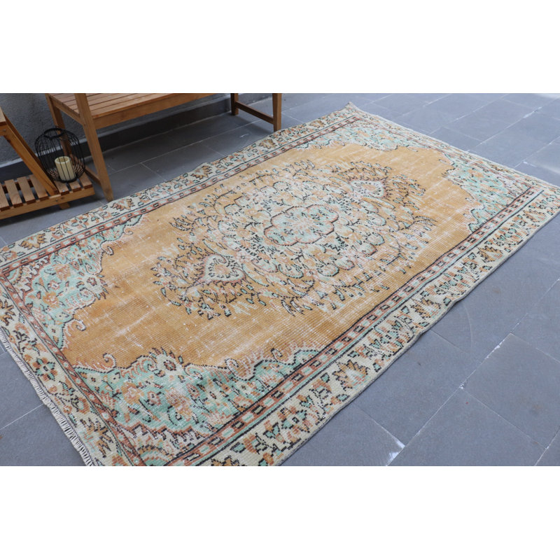 Grand tapis Oushak turc antique en laine orange vibrante, idéal pour la salle à manger ou la chambre à coucher au bureau