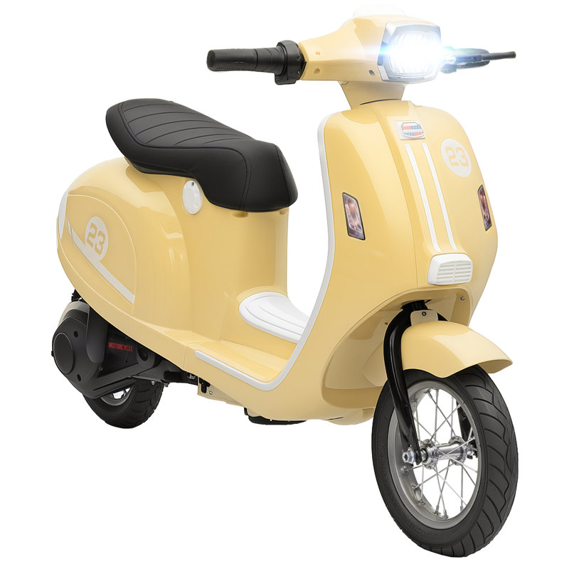 HOMCOM Battery Powered Ride On, Beige