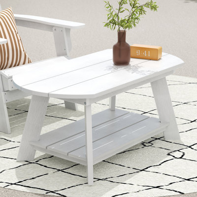 Table basse d'extérieur en polyester Arrlo