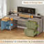 Bureau de direction Farmhouse, bureau d'ordinateur en bois 63 po