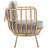 Xayah Velvet Swivel Barrel Chair