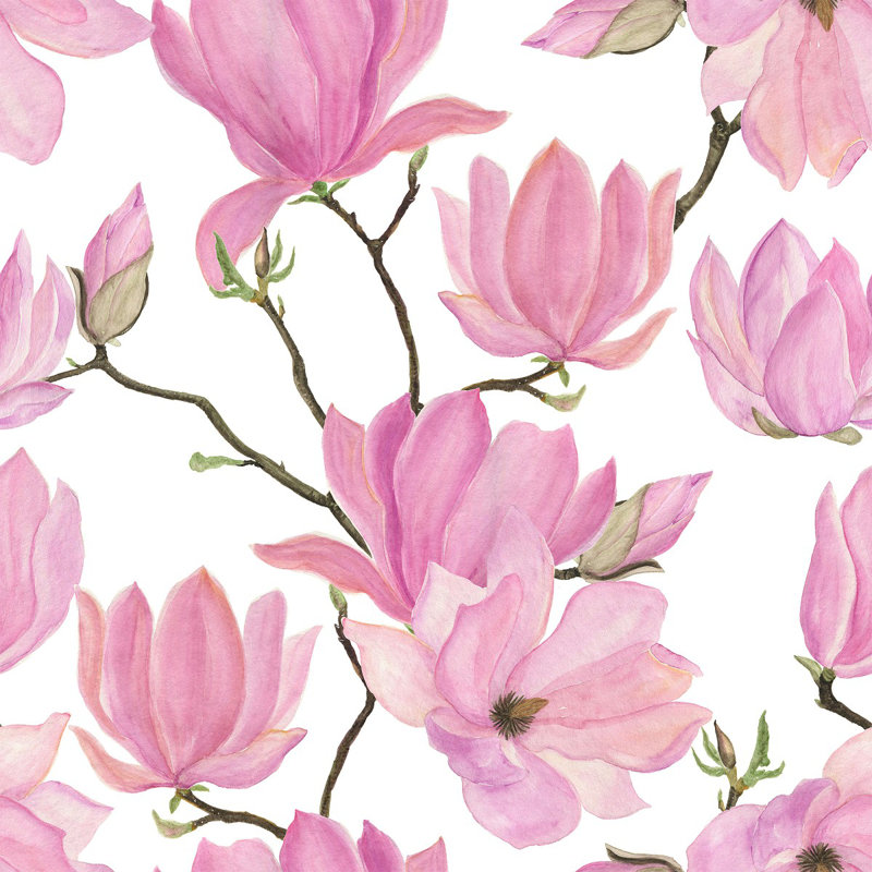 Floral Tile, 2.08' W x 10.42' L