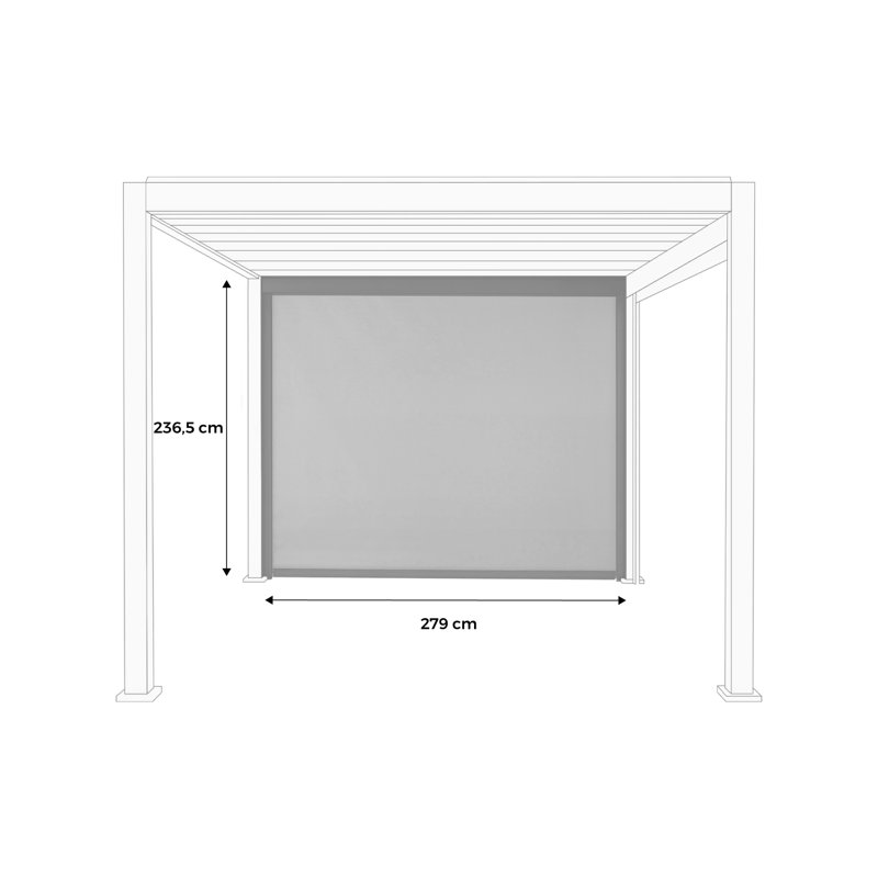 Amilee 3m Aluminium privacy screen