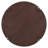 Mid-Century Modern Solid Mango Wood Round Coffee Table - Dark Walnut