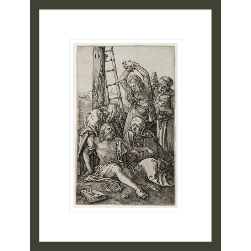 «The Lamentation» par Albrecht Dürer, impression giclée sur cadre, H 16,75 po x l 12,75 po