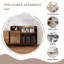 Support pour tourne-disque compact, armoire de rangement en vinyle avec 2 tiroirs et tablettes ouvertes