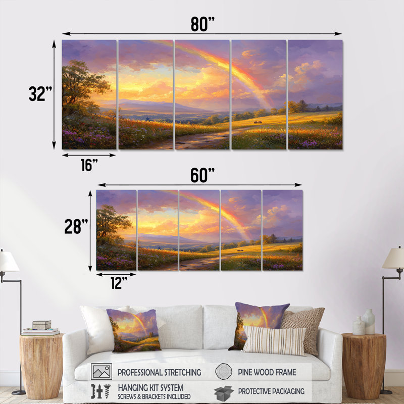 Art mural de Schnider, 5, H 32 po x l 80 po