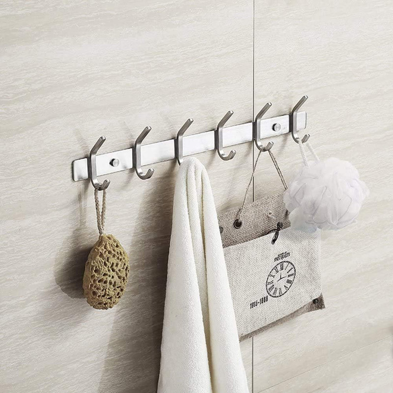 Beinteinn Stainless Steel Wall 6 - Hook Wall Mounted Coat Rack