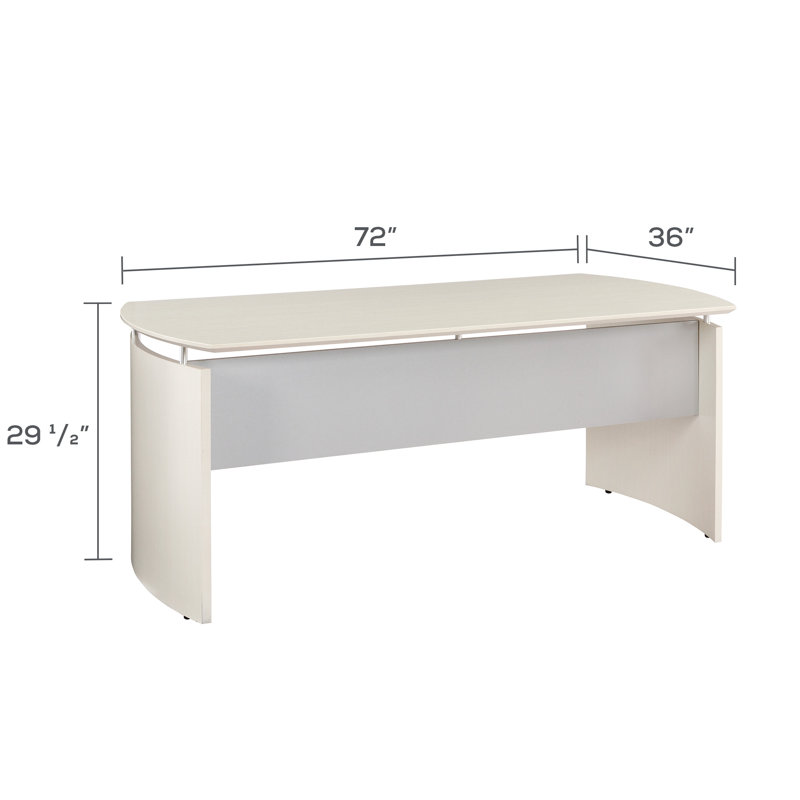 Medina Series Desk, Textured Sea Salt, 29.5" H x 72" W x 36" D