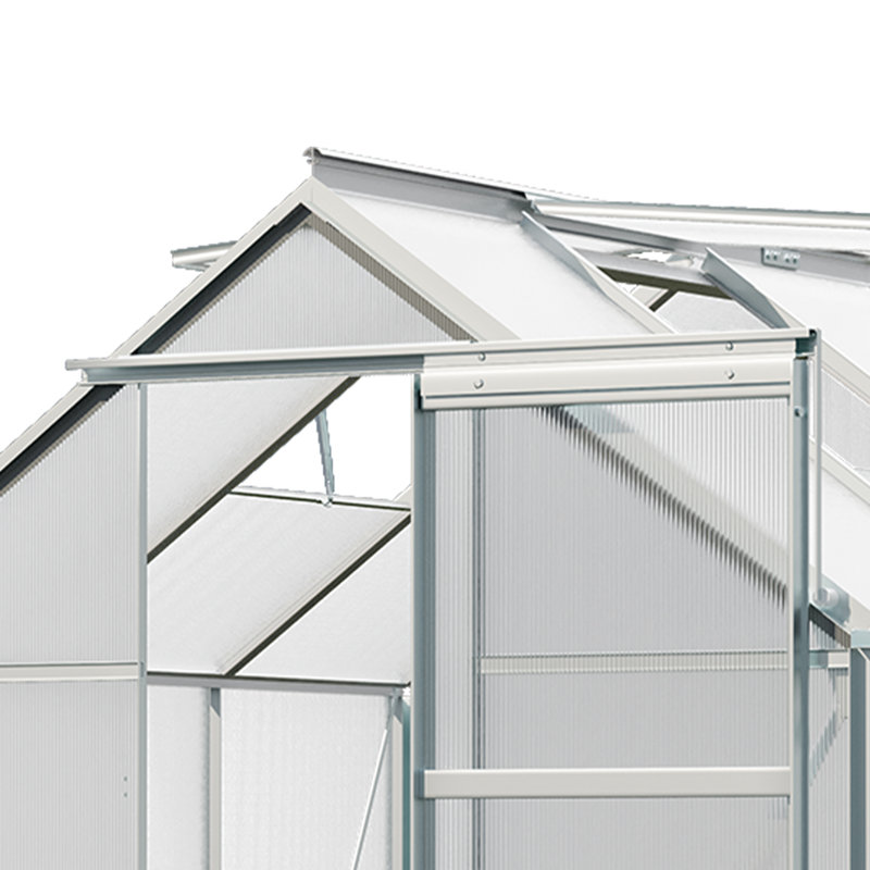 6'W X 4/6/8/10/12'D Heavy-duty Walk-in Hobby Greenhouse, 76.8" H x 74.4" W x 74.4" D