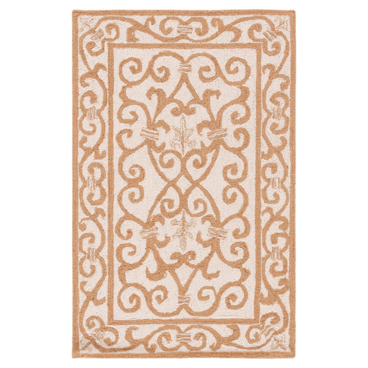 Bissette Hand Hooked Wool Pile Oriental Rug