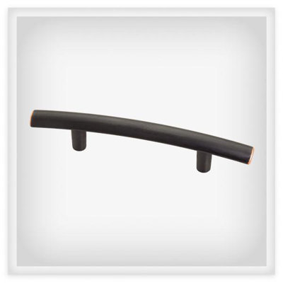 (6 Pack)  3" Arched Pull Bronze with Copper Highlights
