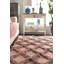 Tapis géométrique rose Ferndown-1207176546