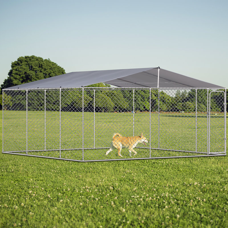 Niche pour chien d'extérieur avec auvent imperméable 181 po * 181 po * 71,65 po