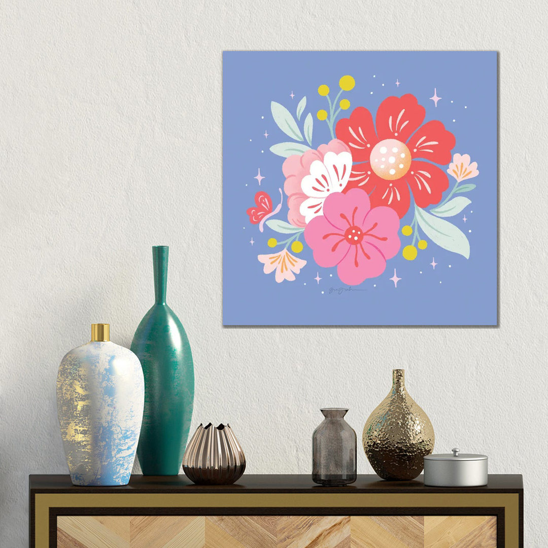 Floral Bouquet I von Gia Graham - Galerie-verpackte Leinwand Giclée auf Leinwand