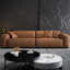 Canapé modulaire brun en cuir véritable-542556756-542556758-542559658