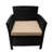 2Pcs Outdoor St Seating - Pe And Iron Brown + Tan Chairs  2 Units  & Fashionable