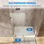 Écran de douche sans cadre l 32 po x H 80 po avec verre trempé de 3/8 po (10 mm) transparent, sécuritaire et antidéflagrant-129846841-128611413