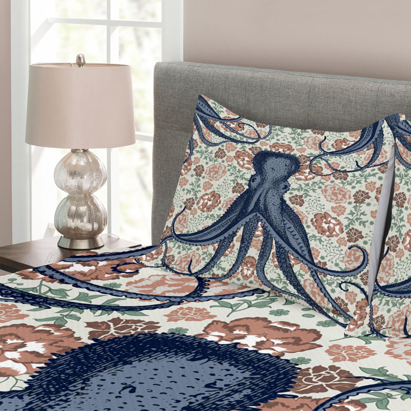 No Pattern Bedspread with Pillow Shams Included, 220 x 240 cm