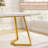 Medor 55" Dining Table, Modern Rectangle Dining Room Table for 4-37691708-37691709