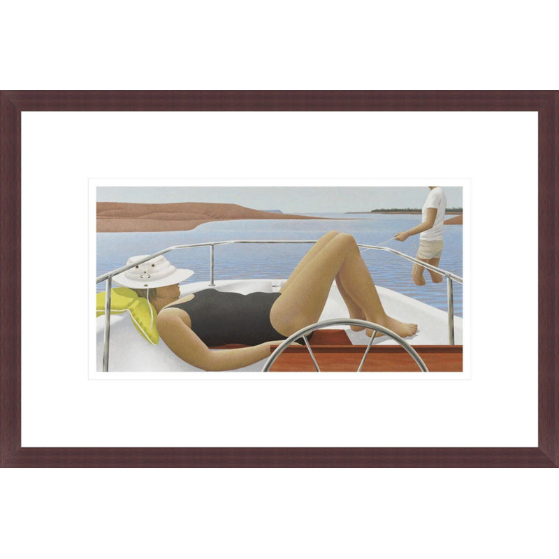 Low Tide by Alex Colville -Framed Giclee Print, H 11,31 po x l 16,75 po