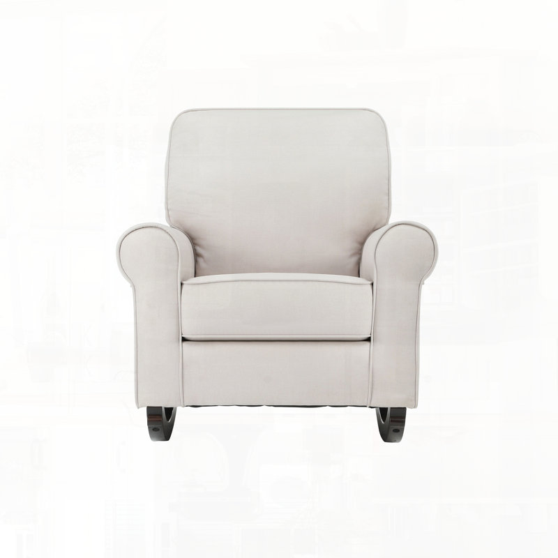Chaise berçante en tissu