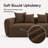 83'' Wide Uphostered Square Arm Sofa-2004365047