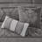 7 Piece Grey Bedding - King Fine Comforter In Luxury