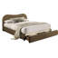 Grand lit avec tête de lit courbée en velours brun, style contemporain, rangement, rangement en bois massif et bois d'ingénierie, cadre de lit-1341650778-1341650779