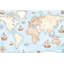 Papier peint carte du monde océan nautique-11313686-11313689