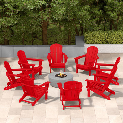 Vinnie Foldable Outdoor Adirondack Chair